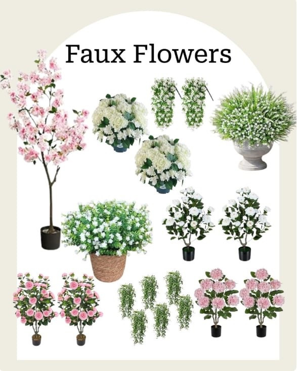 Faux flowers 