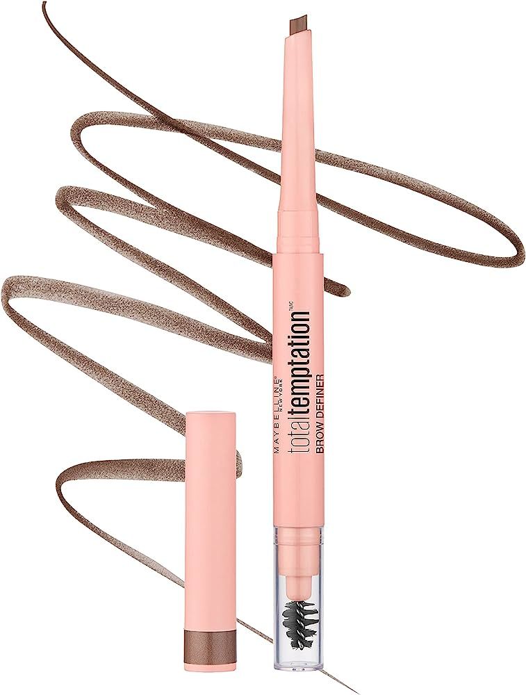 Maybelline Total Temptation Eyebrow Definer Pencil, Soft Brown, 1 Count | Amazon (US)