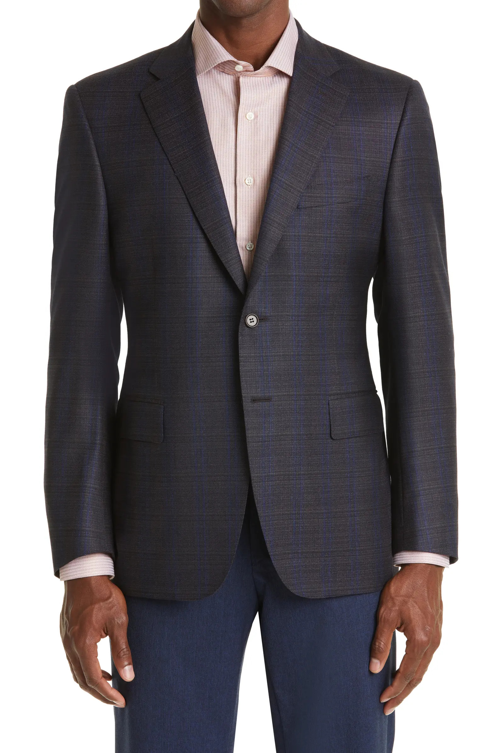 Canali Siena Plaid Wool Sport Coat | Nordstrom | Nordstrom