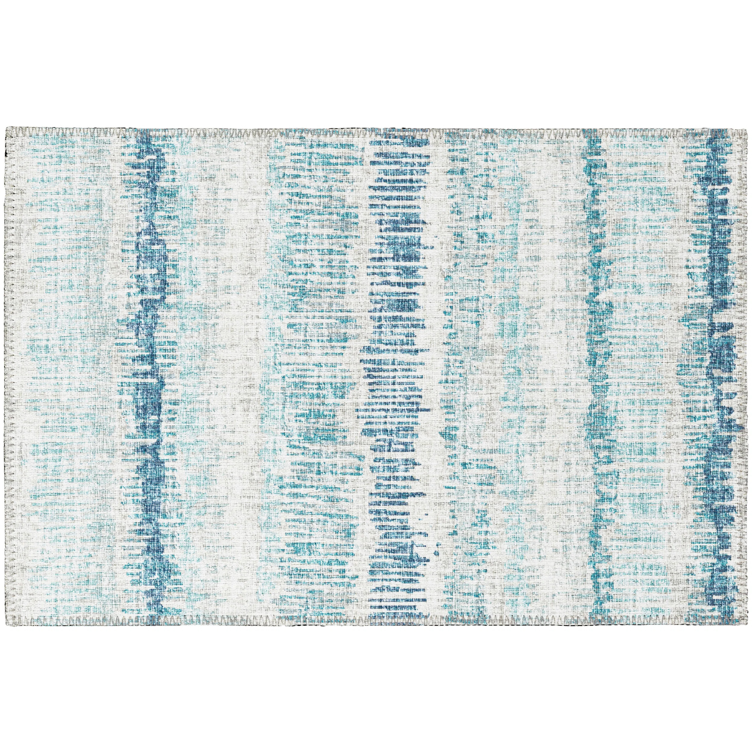 Addison Rugs Striped Machine Woven Area Rug in Blue & Reviews | Wayfair | Wayfair North America