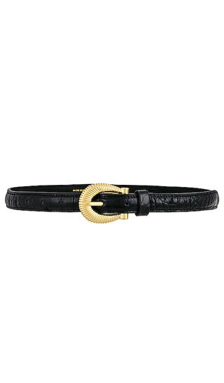 Matea Belt in Black Croc | Revolve Clothing (Global)