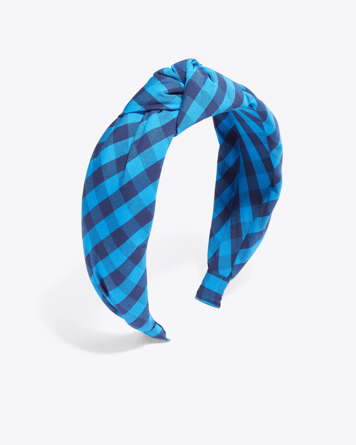 Knot Headband in Blue Gingham | Draper James (US)