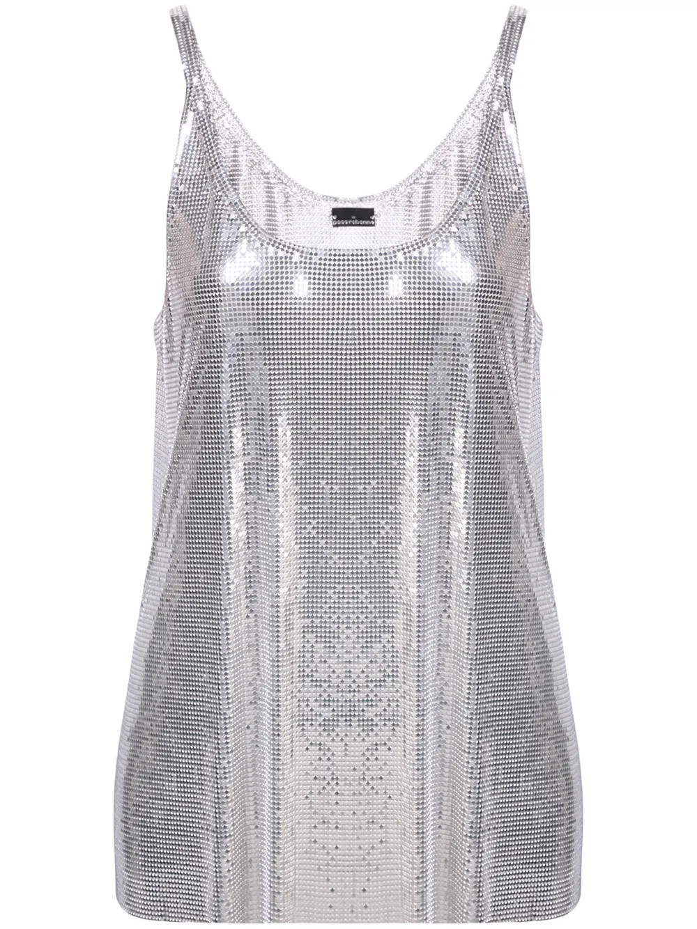 Rabanne Metallic Mesh Tank - Farfetch | Farfetch Global