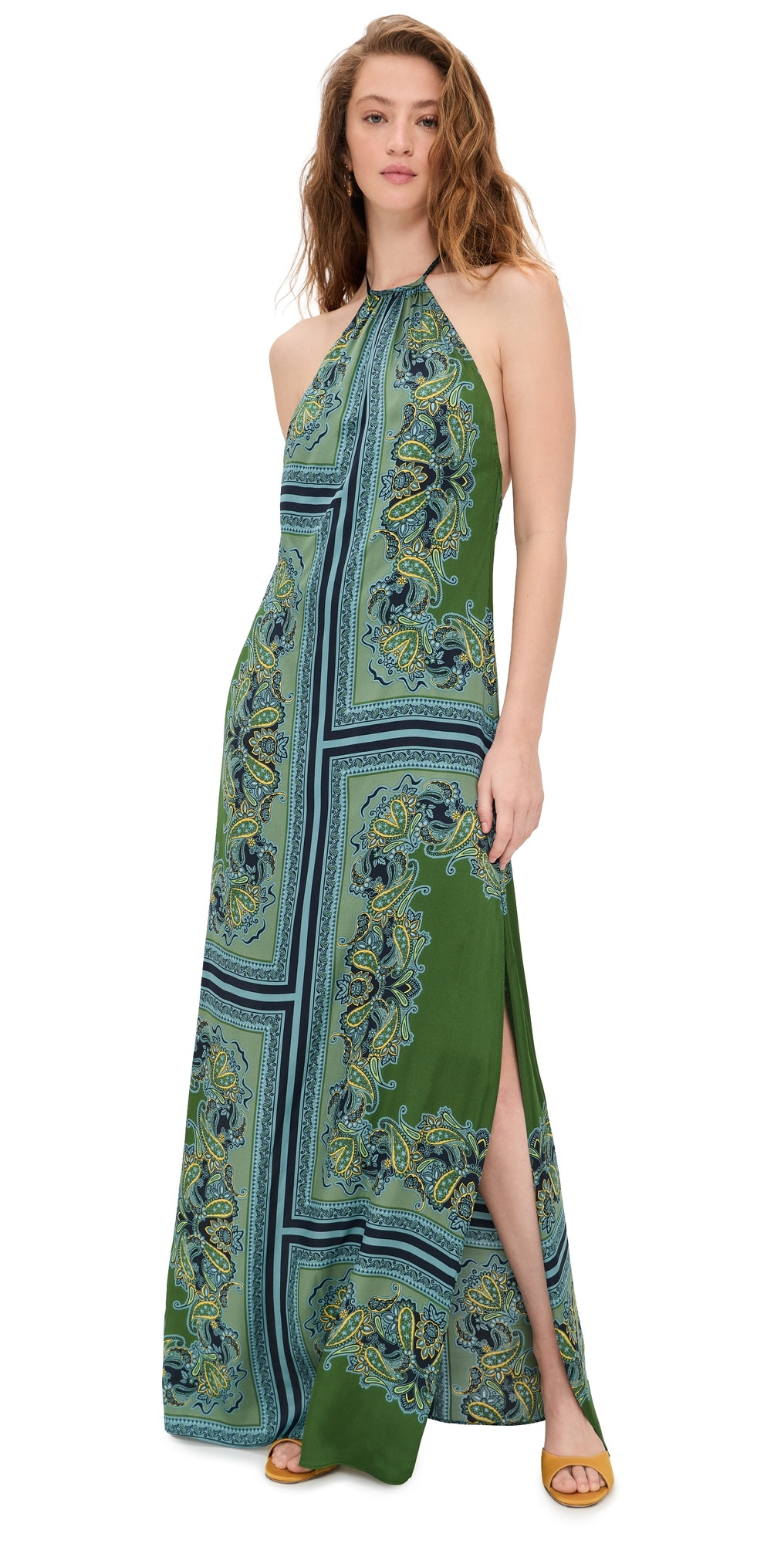 MISA Samantha Dress Moss Scarf L | Shopbop