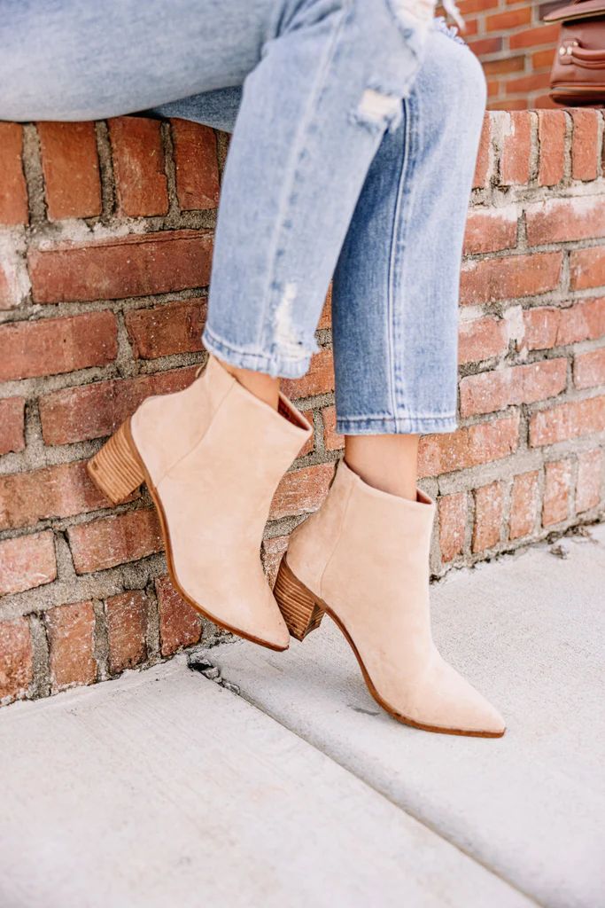 On Your Terms Suede Brown Booties | The Mint Julep Boutique