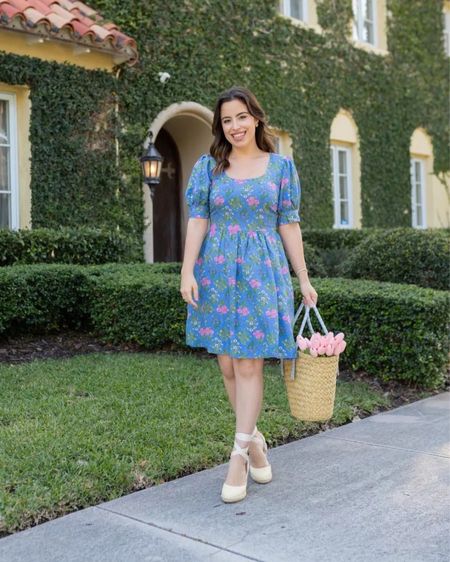 Get this chic yet simple blue floral dress for your summer vacation! 

#onsalenow #petitefashion #outfitinspo #summerstyle #minidress 

#LTKSeasonal #LTKU #LTKstyletip