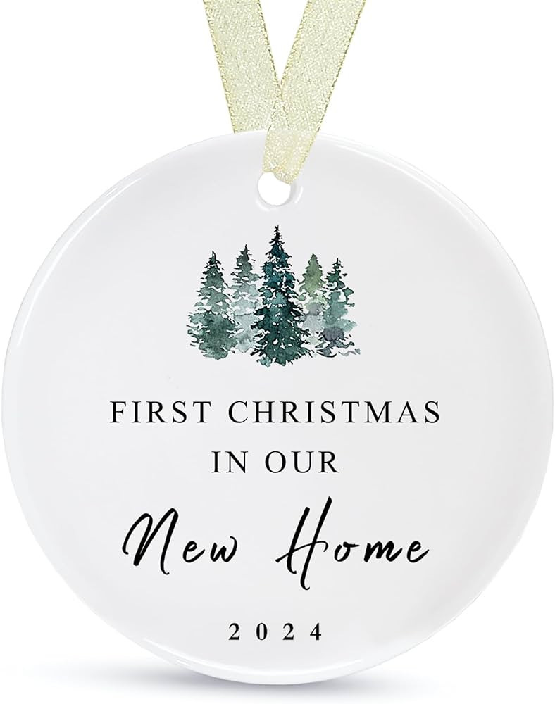 First Christmas in New Home Ornament 2024, First New Home Ornament New House Ornament Our First H... | Amazon (US)