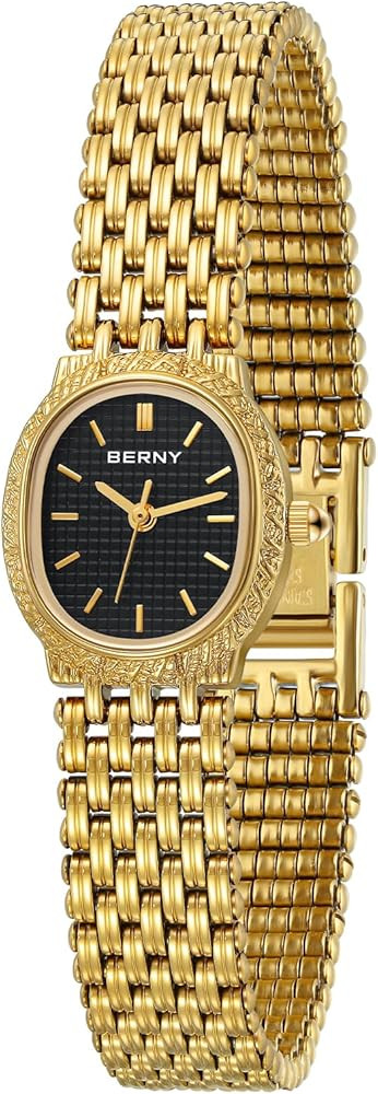 BERNY Gold Watches for Women Bracelet Watches Quartz Small Ladies Watch Updated with Tools Includ... | Amazon (US)