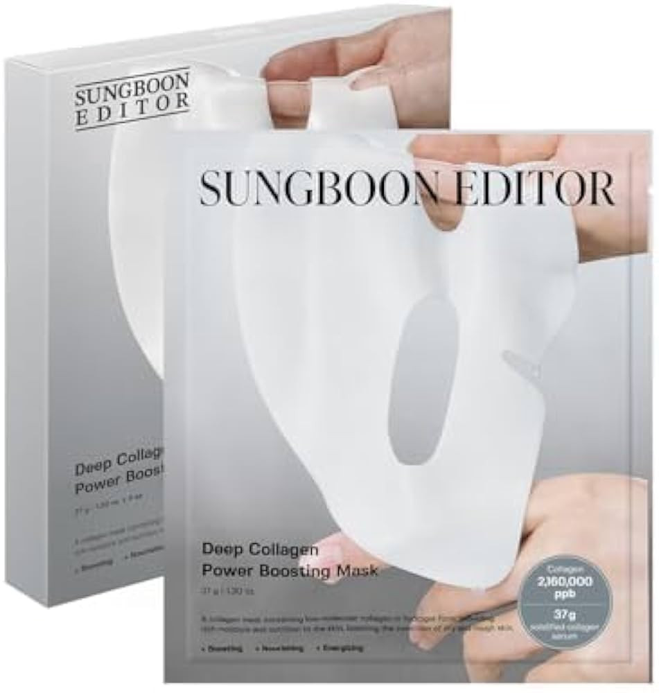 SUNGBOON EDITOR Deep Collagen Overnight mask 37gx4ea | Original Hydrating Collagen Face Mask | Re... | Amazon (US)