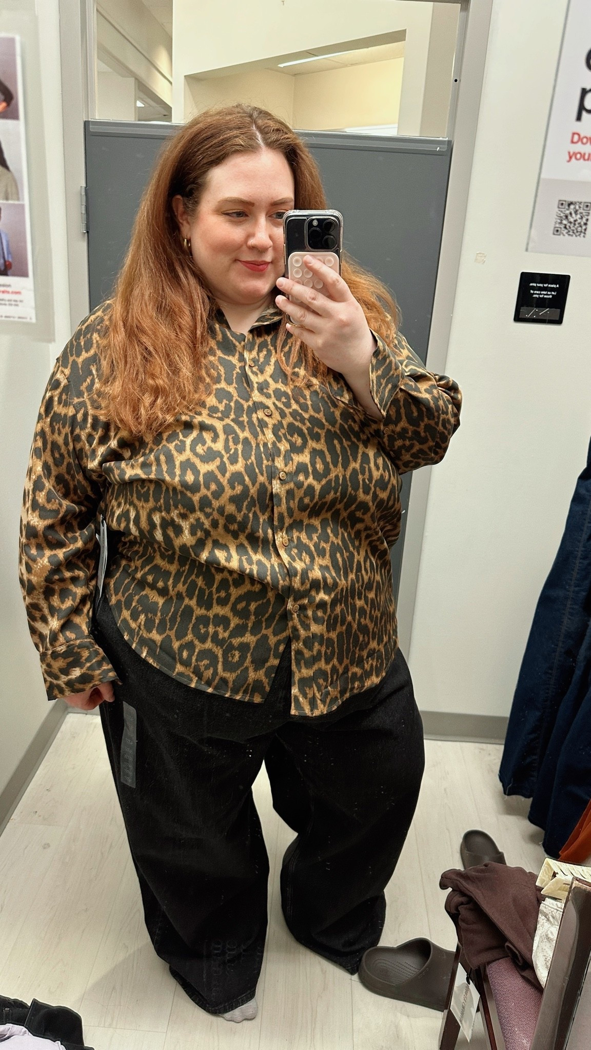 Turn on the Ashley Graham collection at JCPenney. This top is true to size and the pants are great for our tall plus size besties. ￼

#LTKPlusSize #LTKMidsize