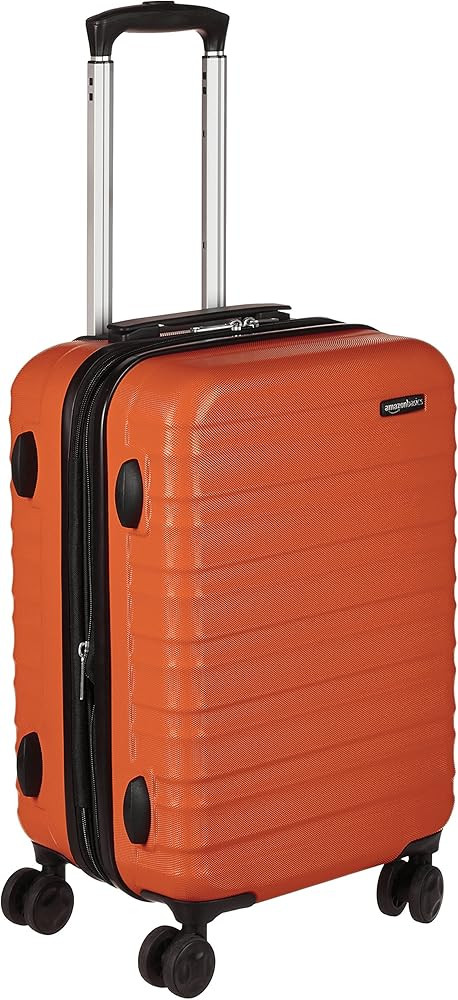 Amazon Basics 20-Inch Hardside Spinner, Orange | Amazon (US)