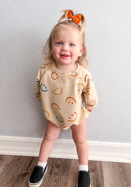 The cutest toddler onesie romper 
She’s wearing 18-24 and she’s 18 months. 
Sweater romper 


#LTKGiftGuide #LTKkids #LTKbaby