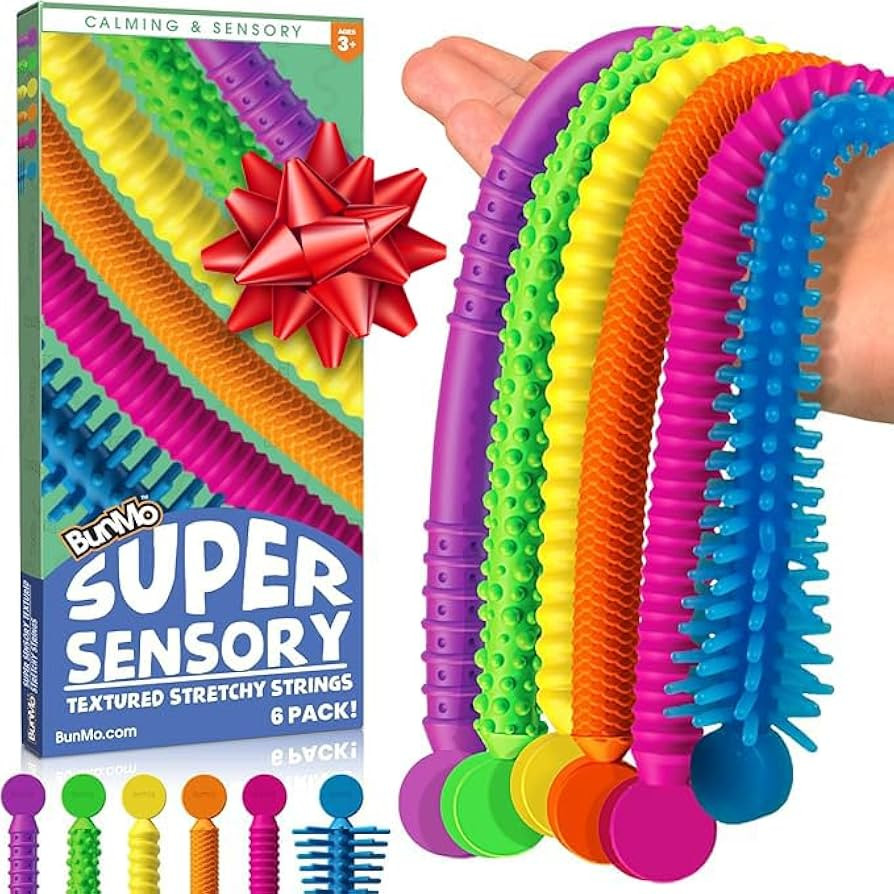 BUNMO Stocking Stuffers for Kids - Stretchy Sensory Strings - Stimulating & Addictive Sensory Toy... | Amazon (US)
