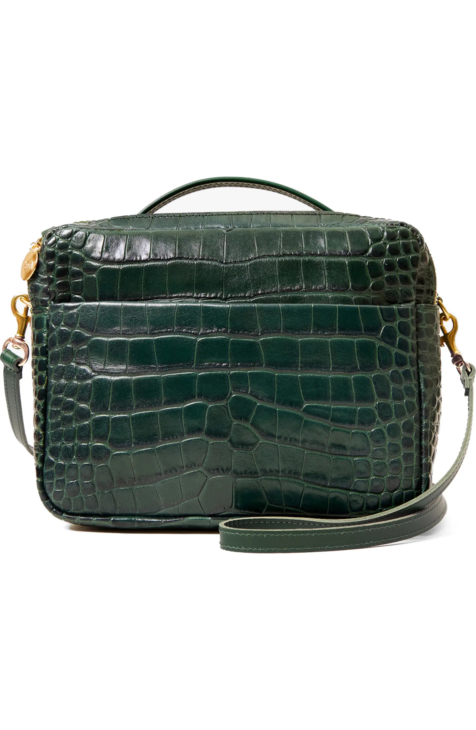 Mirabel Croc Embossed Leather Crossbody Bag | Nordstrom