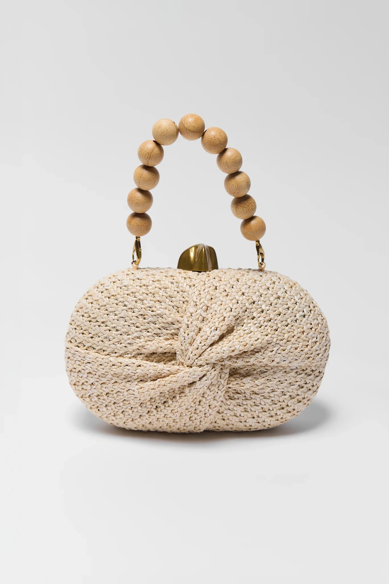 Tan Woven Raffia Bag | Avara