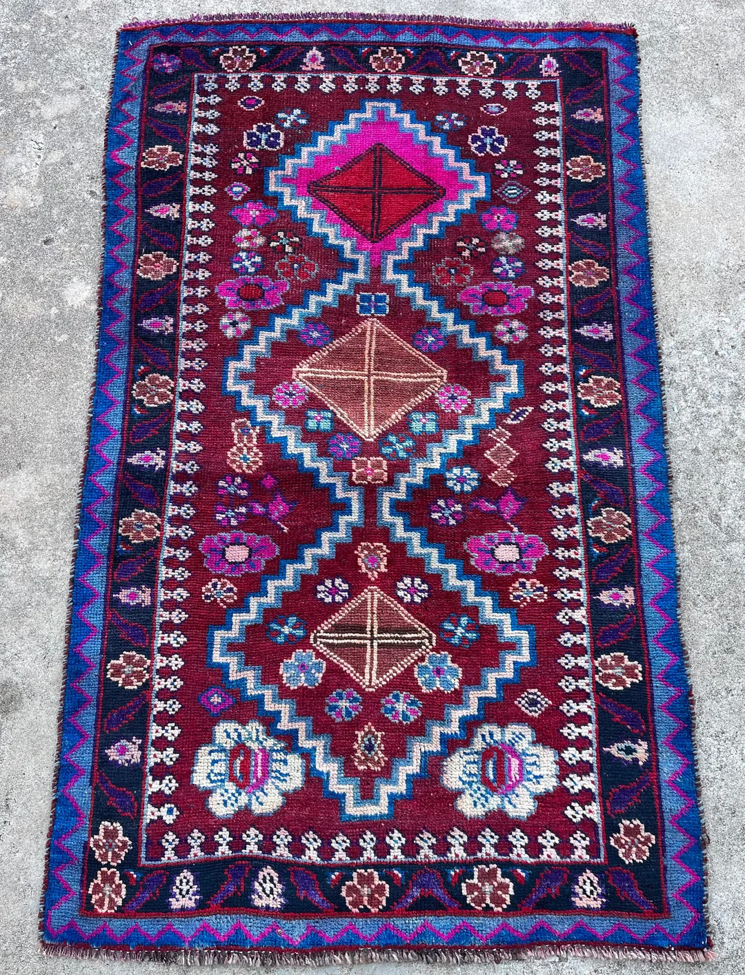 Sterling - 3x6 Vintage Turkish Wool Rug | Etsy (US)