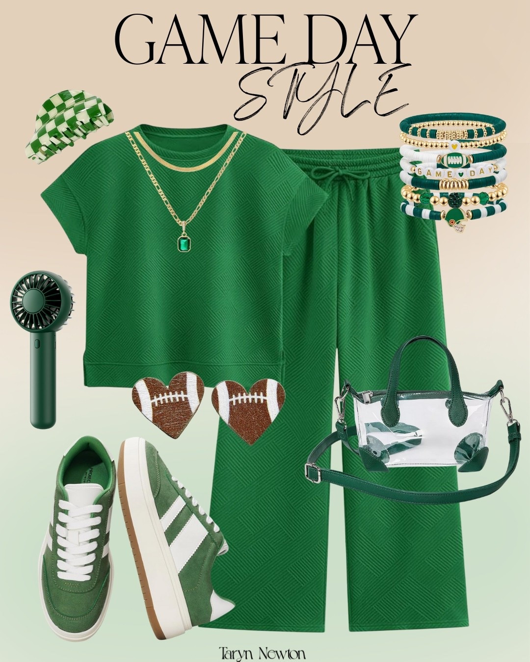 Green game day outfit inspo 💚

#LTKU #LTKSeasonal #LTKStyleTip