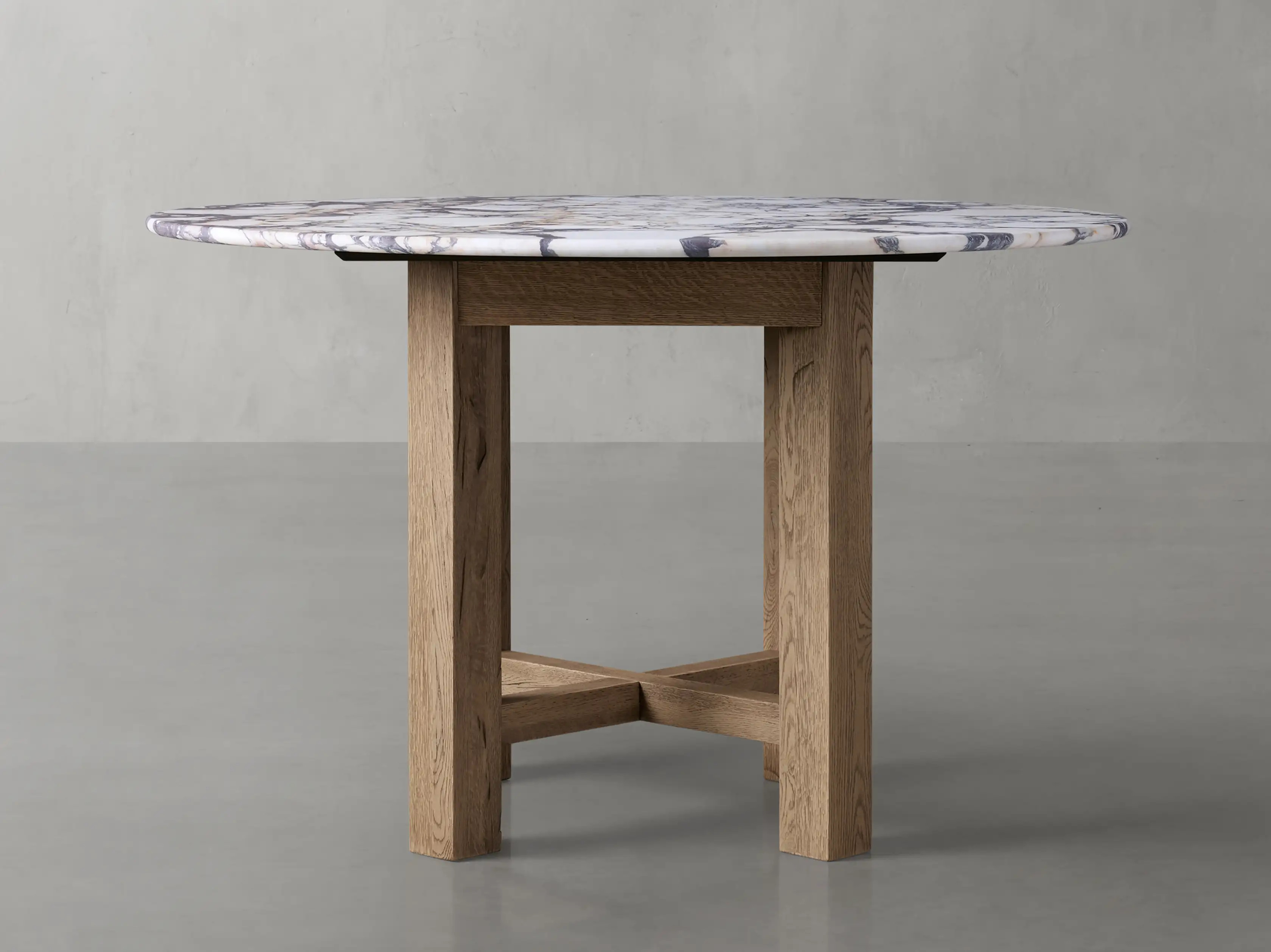 Violetta Round Dining Table with Ellia Base | Arhaus
