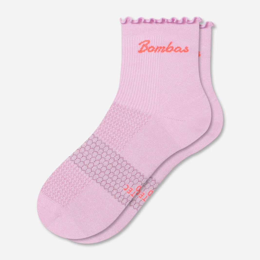 Women’s Ruffle Athletic Quarter Socks | Bombas