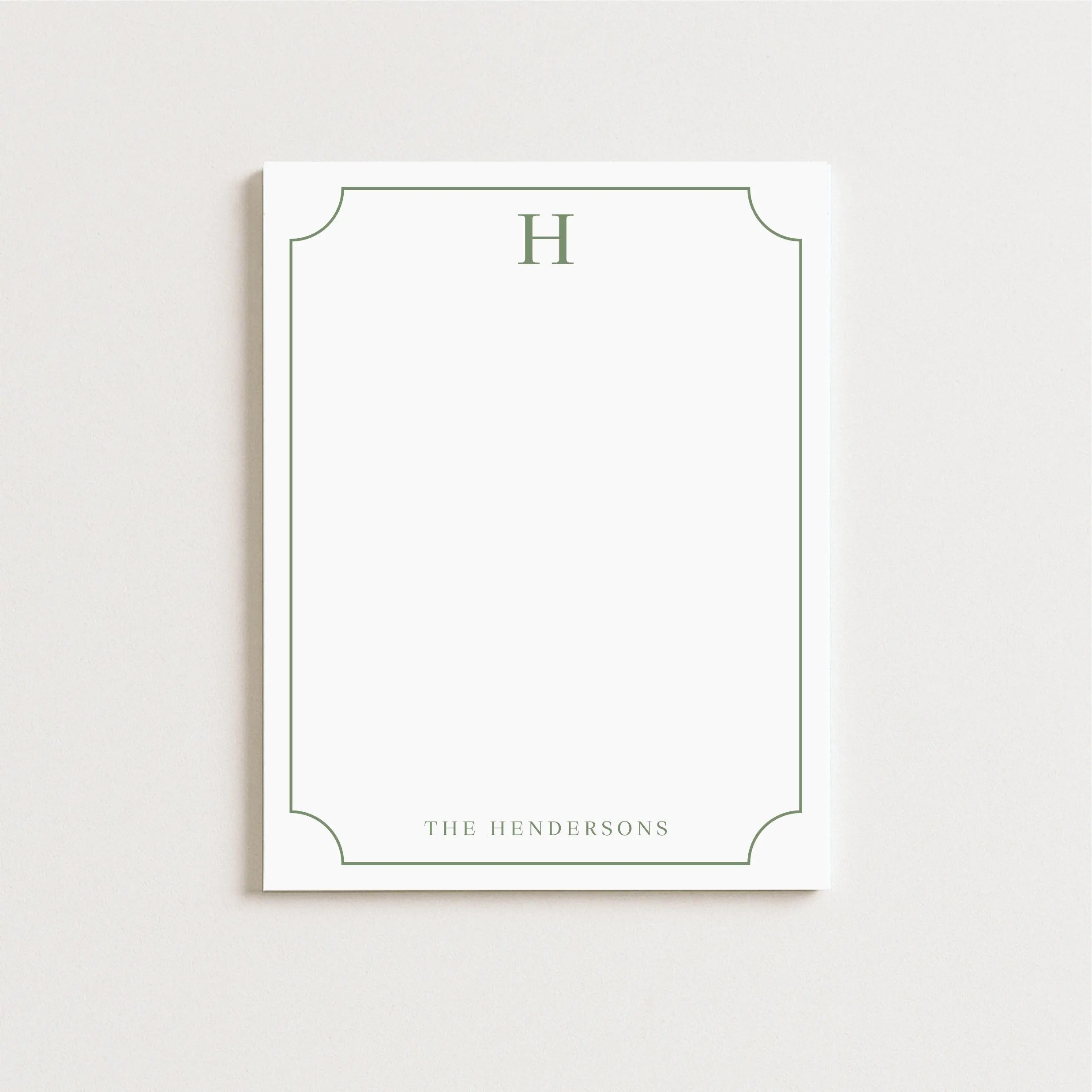 Personalized Monogram Notepad: Custom Notepad, Family Notepad, Elegant, Professional, Minimalist, Hostess Gift | Etsy (Global)