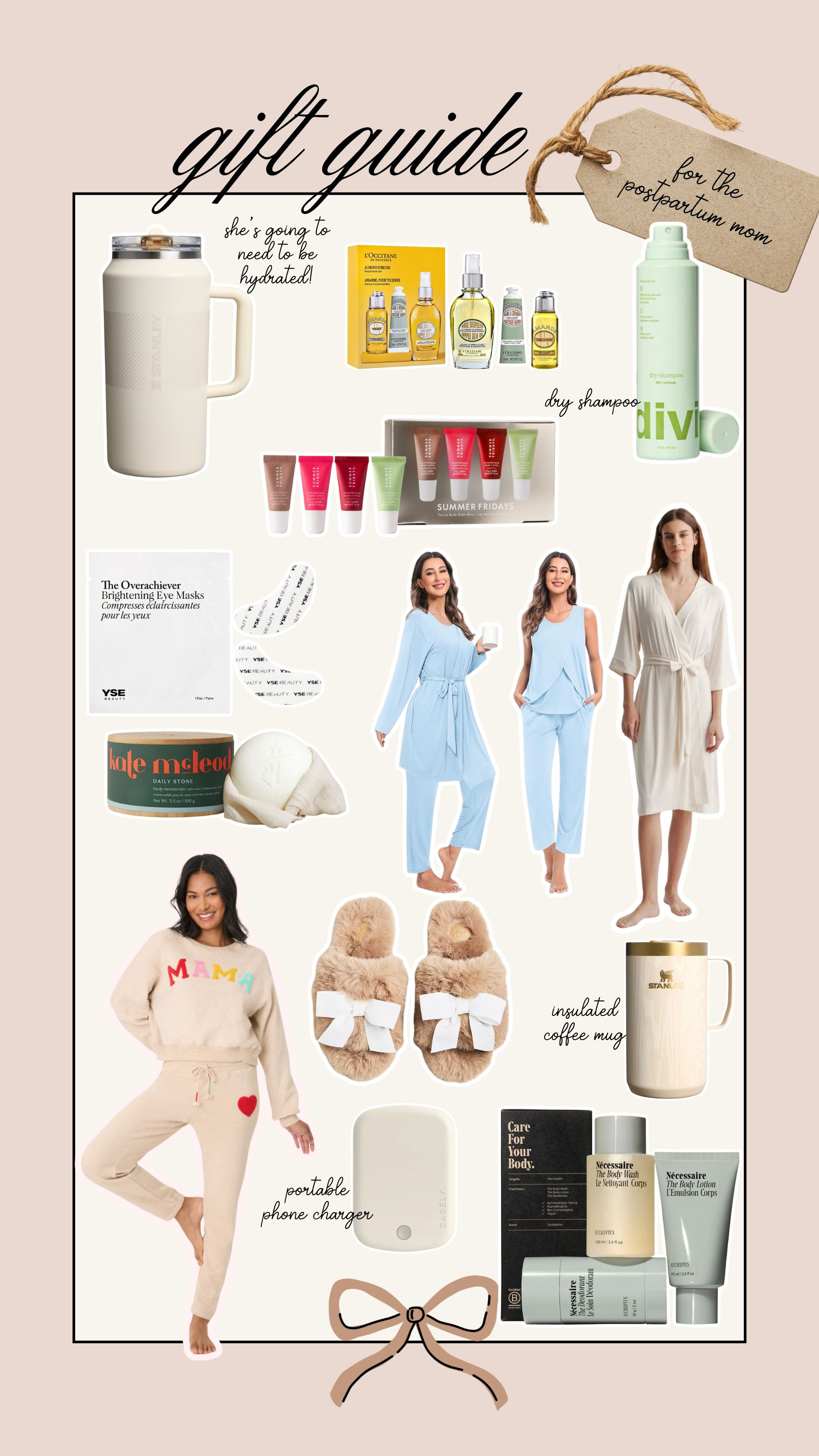 Gift guide for the postpartum mom!  

 #LTKGiftGuide #LTKHoliday