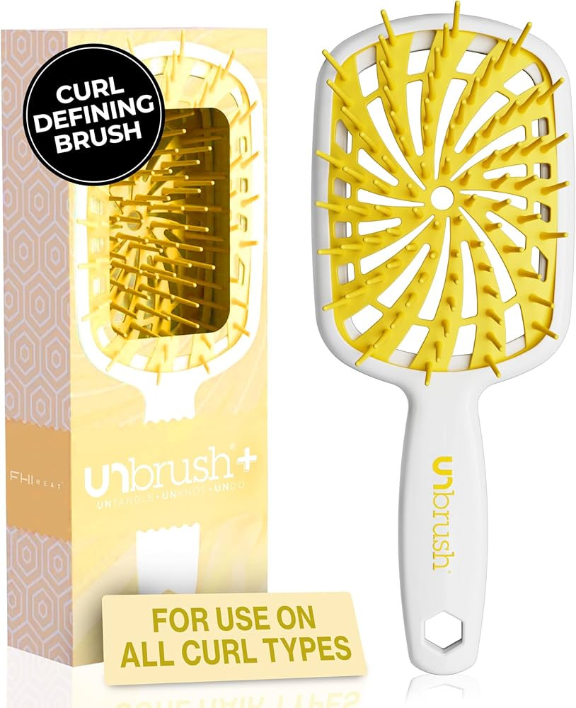 FHI Heat UNbrush Plus — Curly Hair Brush for Gentle & Effective Detangling on Wet or Dry Fragil... | Amazon (US)
