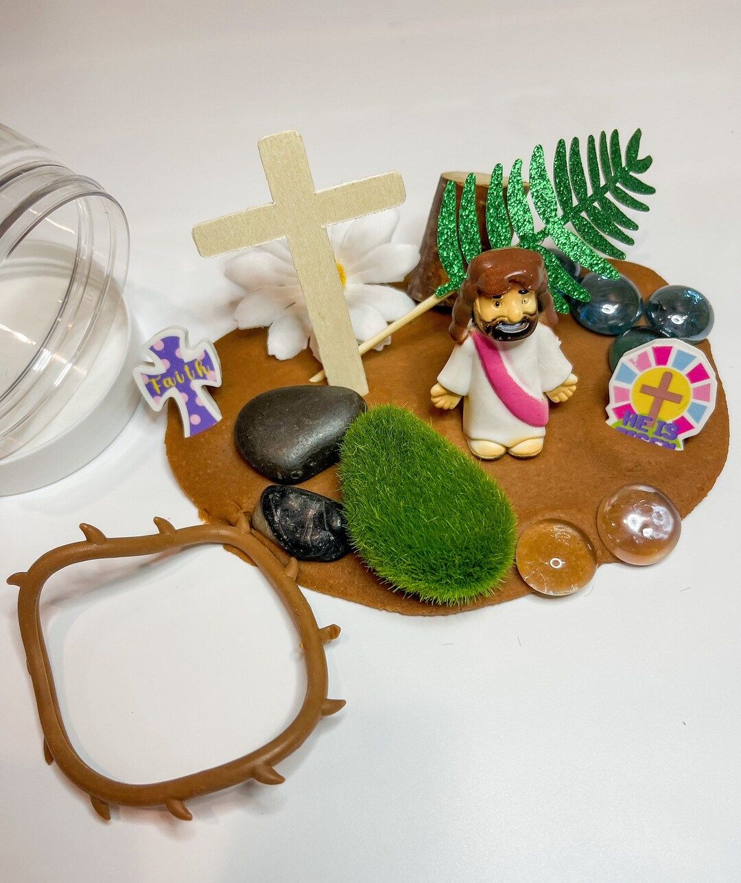 Easter Story Religious Play Dough Sensory Jar| Easter Basket Filler| Easter Gift| Montessori Toys... | Etsy (US)