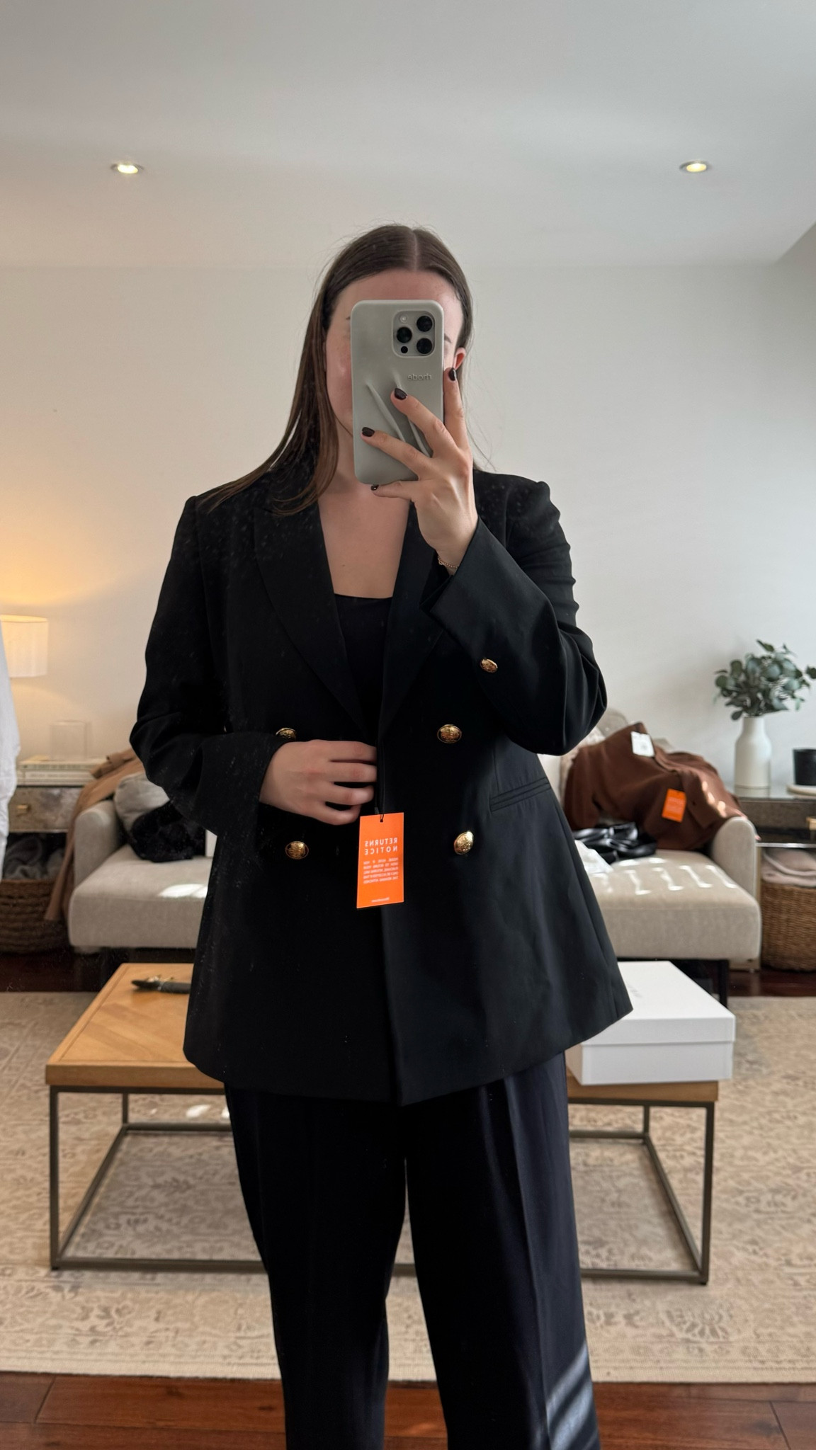 LK Bennett black tailored blazer with gold buttons - a forever piece in my wardrobe  

#LTKuk #LTKautumn #LTKstyletip