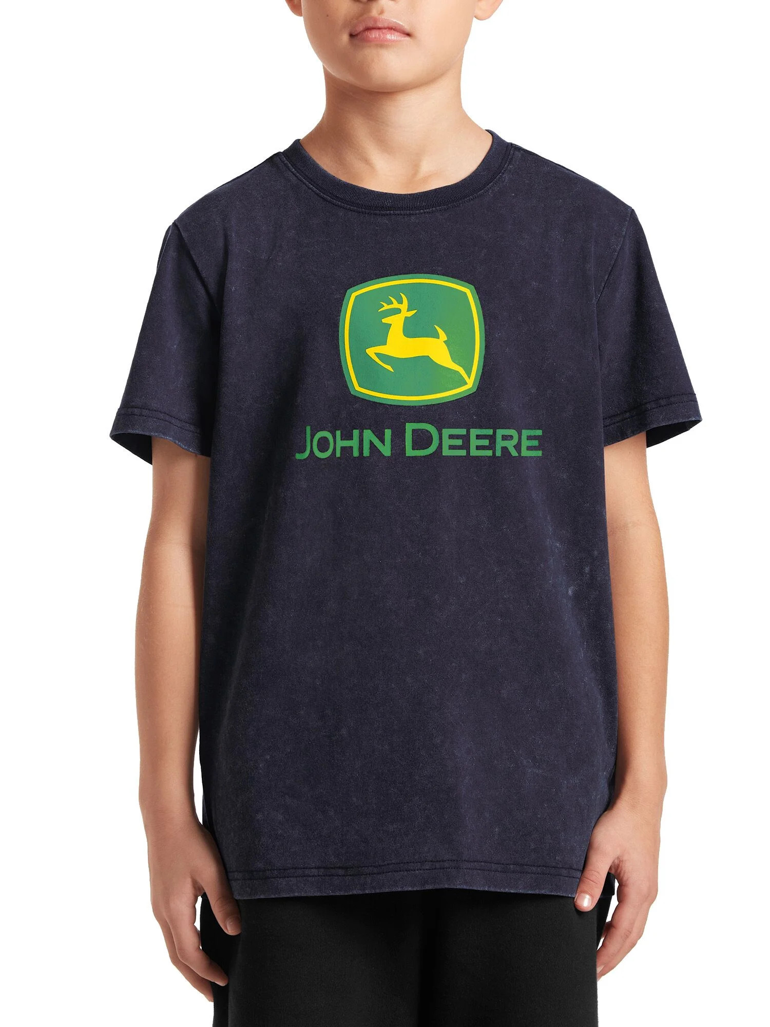 John Deere Boy's Snow Wash Short Sleeve Graphic Crewneck T-Shirt, Sizes 4/5 - 18 | Walmart (US)
