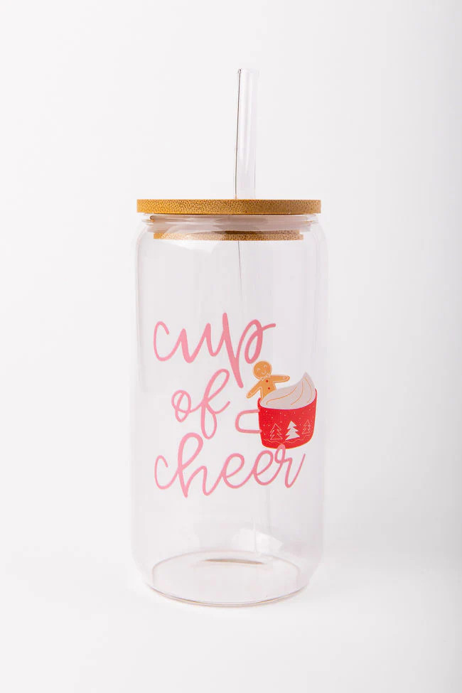 Cup Of Cheer Iced Coffee Cup | Pink Lily