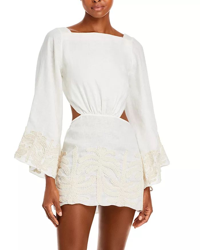 Johanna Ortiz Cut Out Tie Back Mini Dress Women - Bloomingdale's | Bloomingdale's (US)