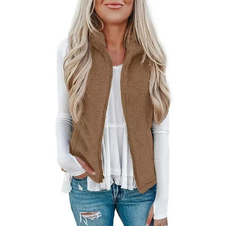 Cotton Sweatshirts For Women Long Sleeve Zip Up Coat Plus Size Hoodies With Pocket Plus Size Cozy Fuzzy Tops Jackets For Women Fall Winter Fashion Trendy Sweatshirts | Walmart (US)