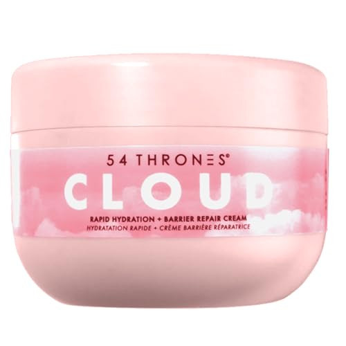 54 Thrones Barrier Repair Cloud Cream, Ultimate Hydrating Skin Care, Hydrating Peptide Moisturizer, Active Skin Repair Cream, Active Repair, Kenyan Hibiscus + Moroccan Rose | Amazon (US)
