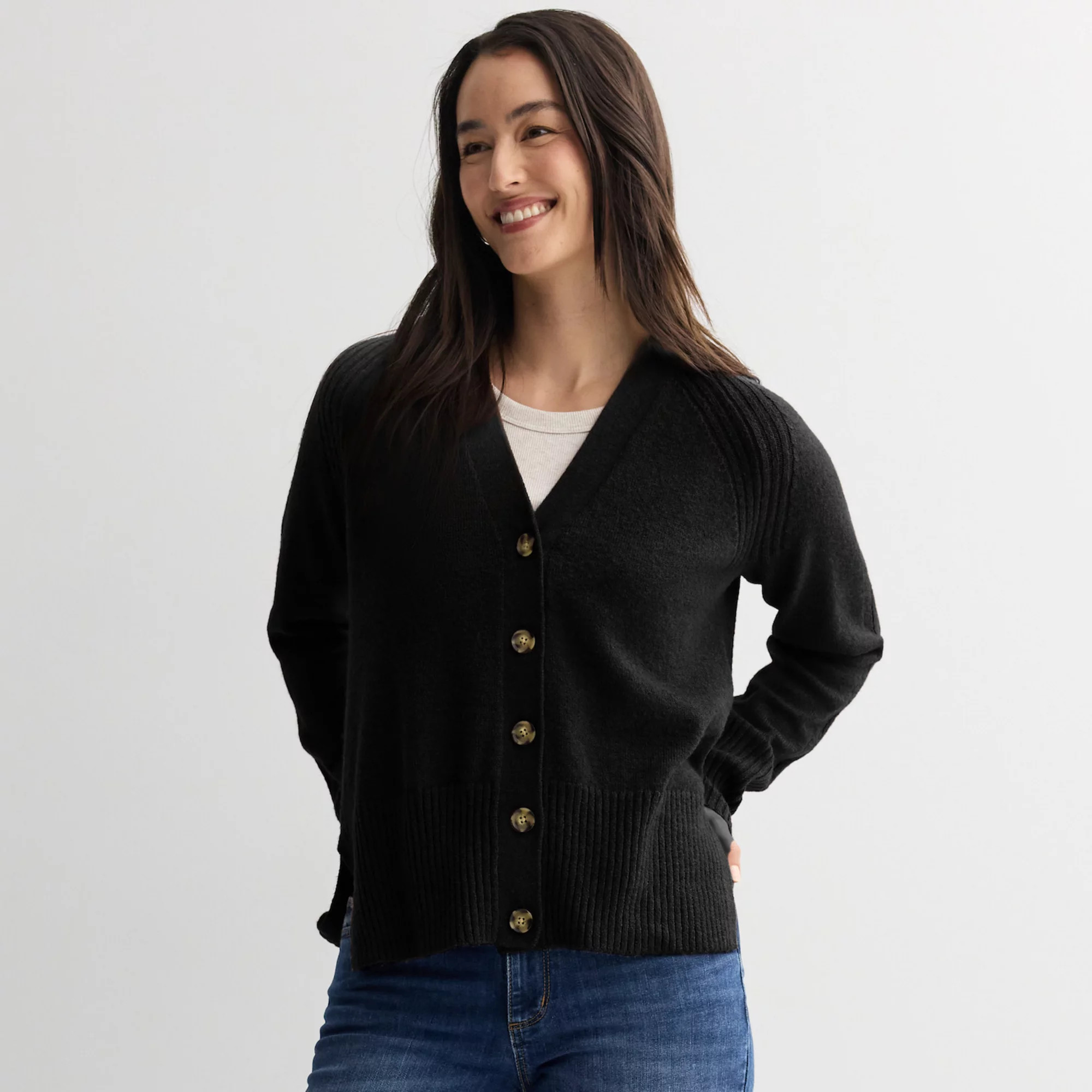 Women's Sonoma Goods For Life® Lightweight Longline Cardigan | Kohl's