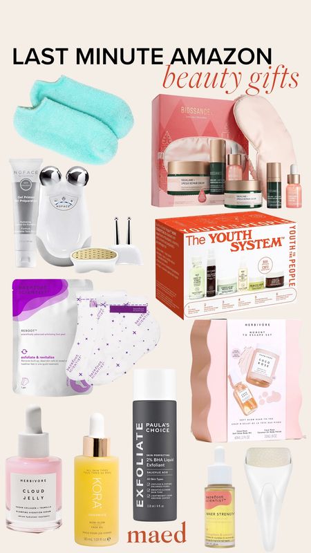 Last Minute Amazon Beauty Gifts - Self Care - Skincare - Hair - Skin - Night cream - Exfoliant - Ice Roller - Sleep Mask - Feet Care - Masks - Clean Products 

#LTKbeauty #LTKHoliday #LTKGiftGuide