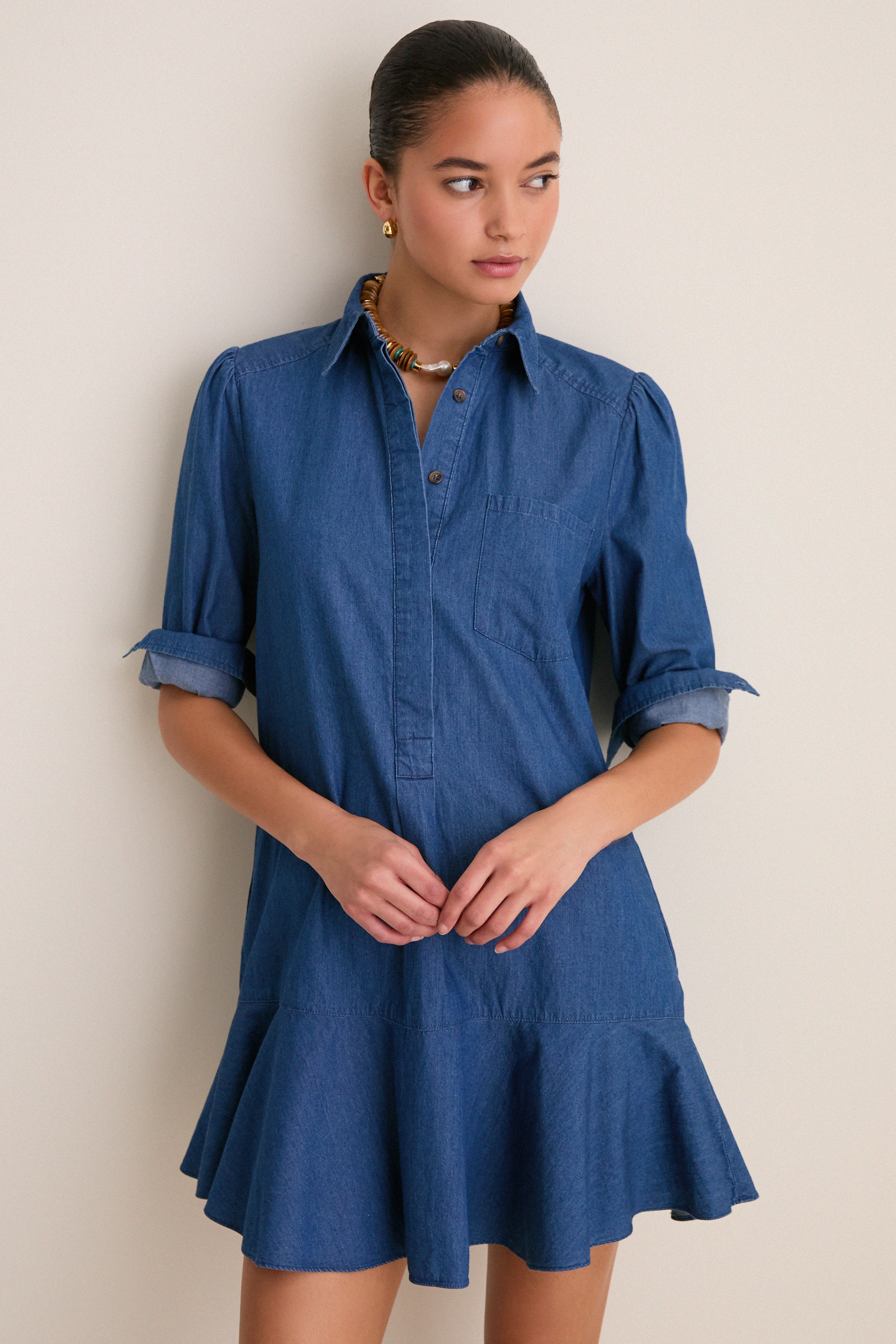 Lightweight Denim Callahan Shirt Dress | Tuckernuck (US)