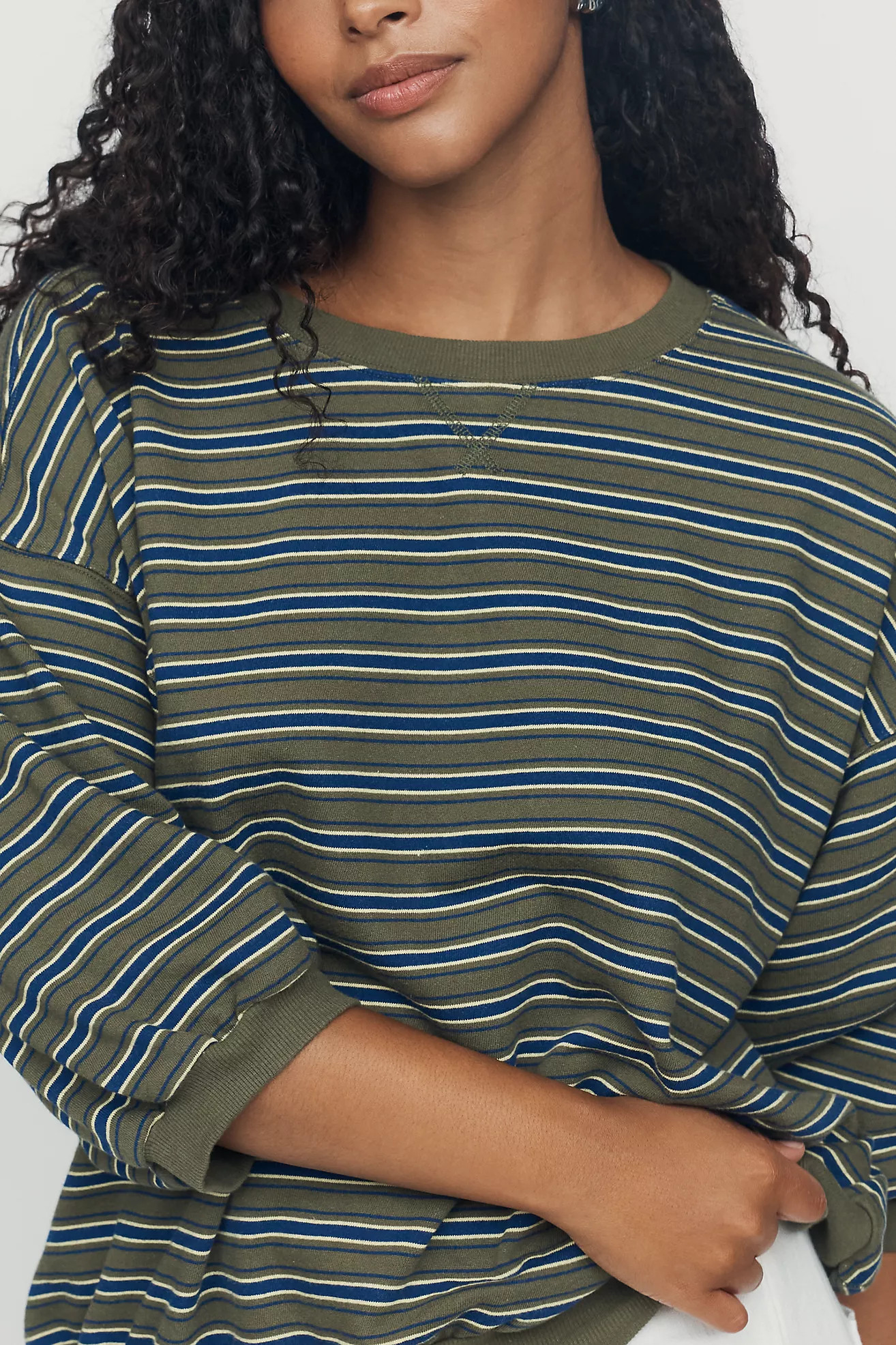 Niki Cotton Bubble Sweatshirt | Anthropologie (US)