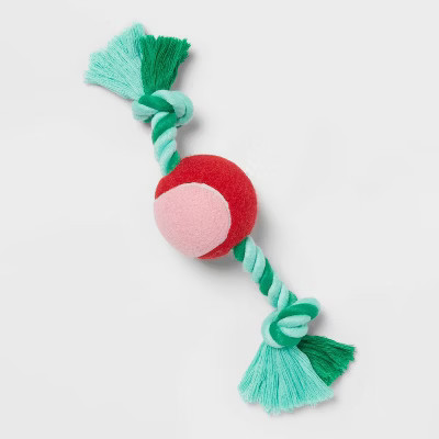 9.75" Tennis Ball Rope Dog Toy - Wondershop™ | Target