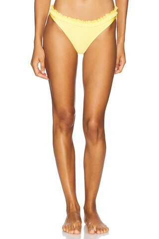 Solid & Striped The Cassidy Bikini Bottom in Custard from Revolve.com | Revolve Clothing (Global)