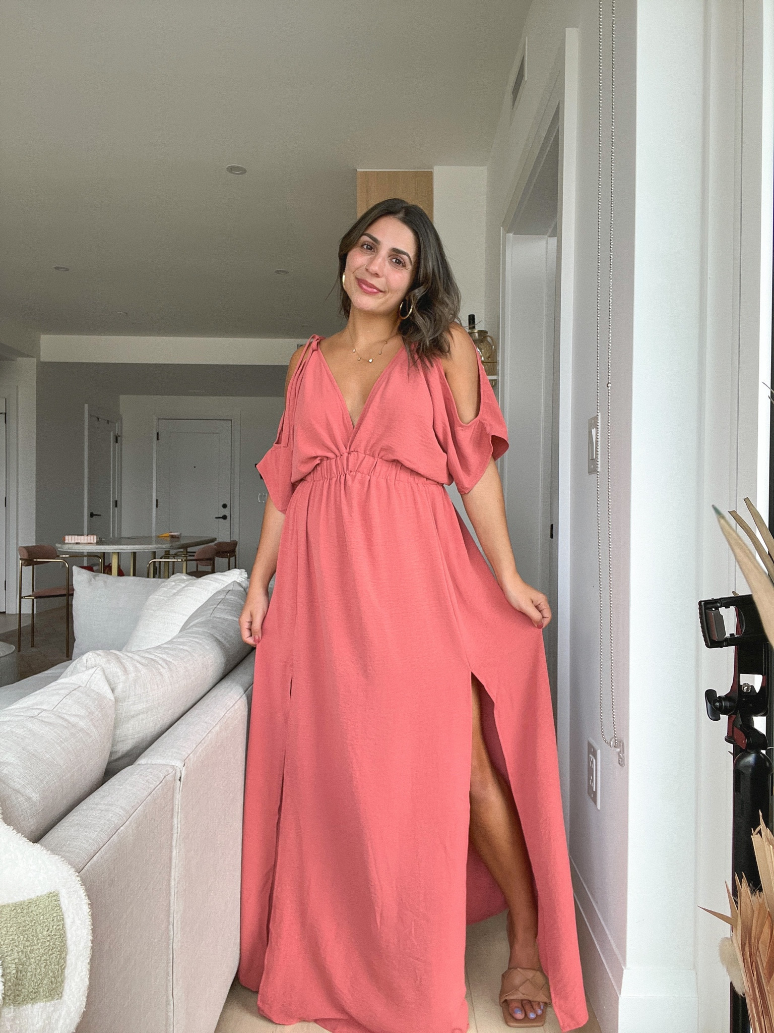Love this boho wedding guest dresses from amazon! Under $50 so super affordable and really reminds me of a Free People piece. I think this is the perfect dress for an outdoor fall wedding. Comes in all the colors, but I am wearing the “8-peach Red” which is a dusty red! So comfortable and runs true to size (M) 

#LTKunder50 #LTKwedding #LTKFind
