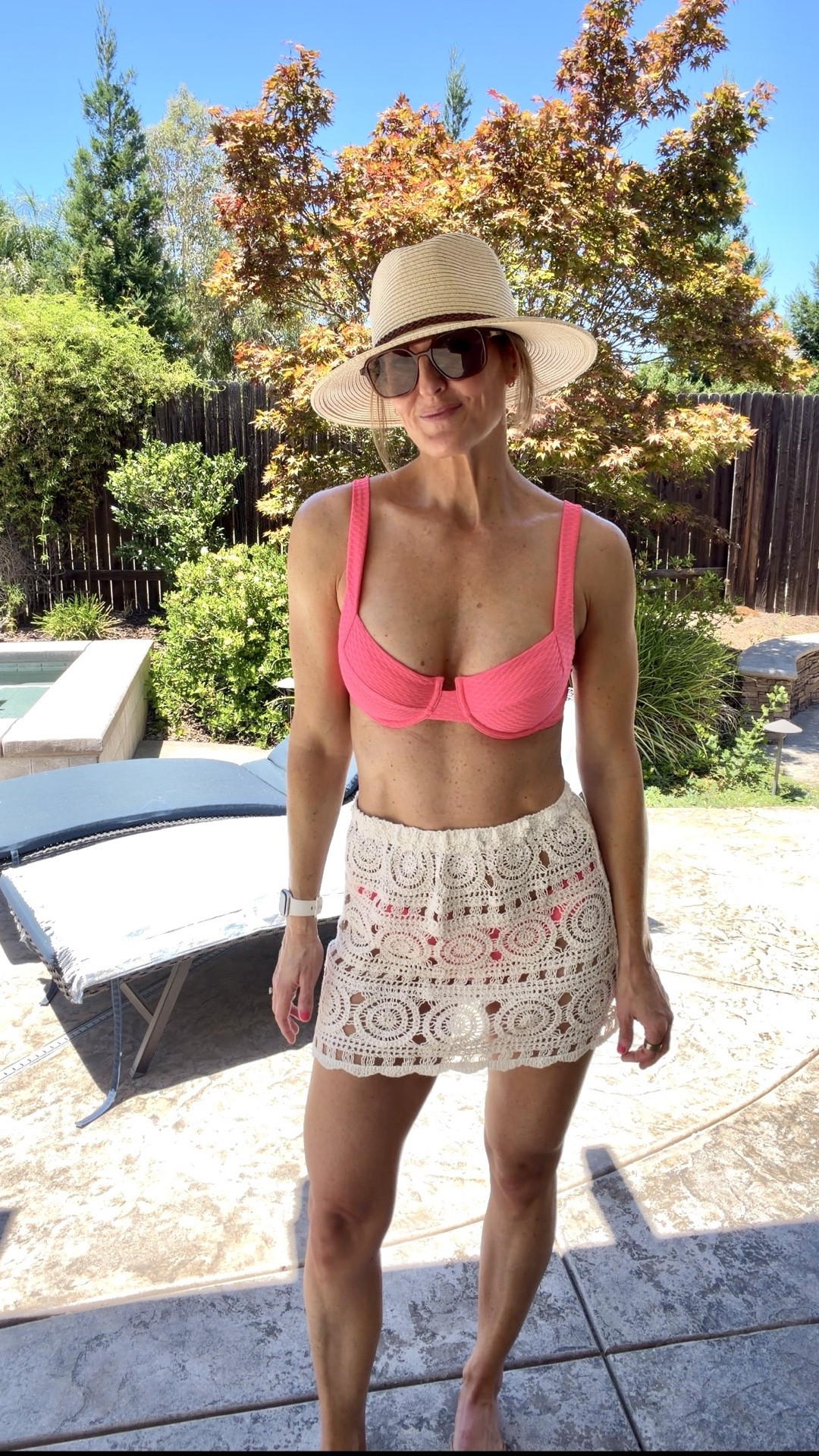 Vetchy is my fav 🫶🏻

Too and bottoms wearing a medium
Skirt - medium

I’m a 34c bra for reference  

Use code: JulieC15

#LTKSwim #LTKActive #LTKOver40
