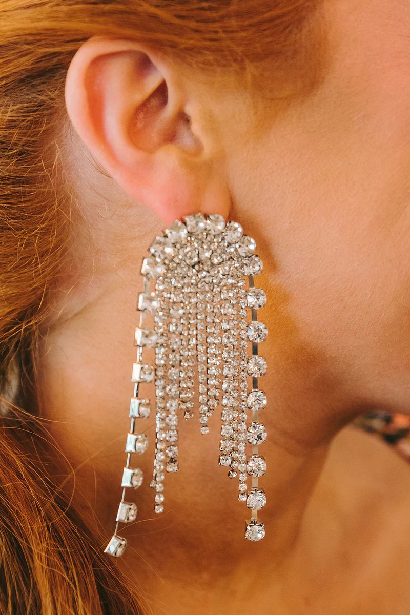 BuddyLove X Treasure Jewels | Chandelier Crystal Earrings | Silver | BuddyLove