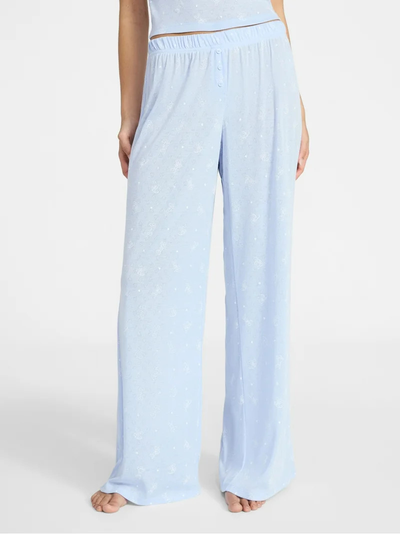 No Boundaries Sleep Pointelle Knit Pants, Women’s XXS-3X | Walmart (US)