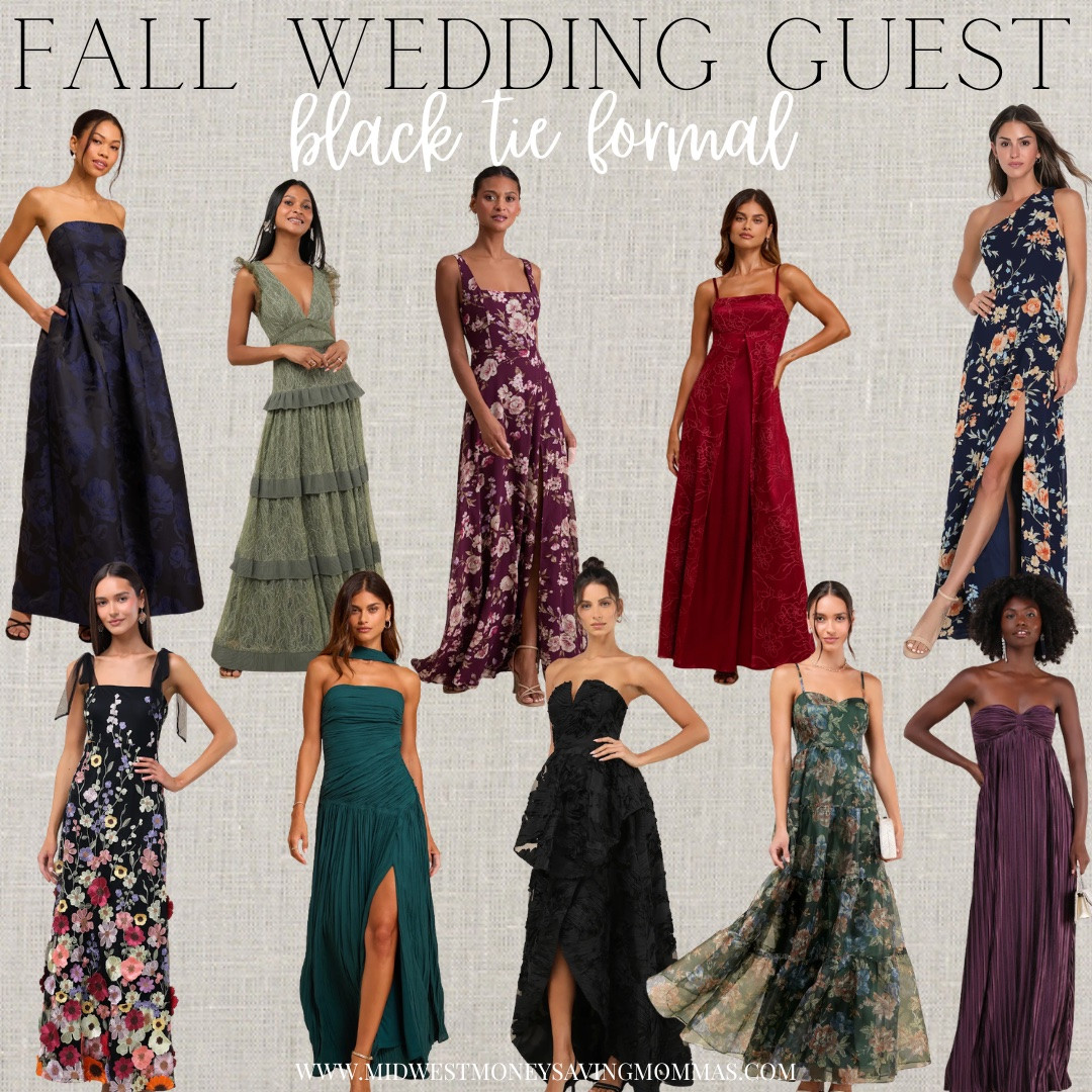 Black tie wedding guest dresses for fall 

@Lulus 

Fall dress maxi dress evening gown formal dress wedding guest outfit

#LTKootd #LTKgrwm #LTKWedding
