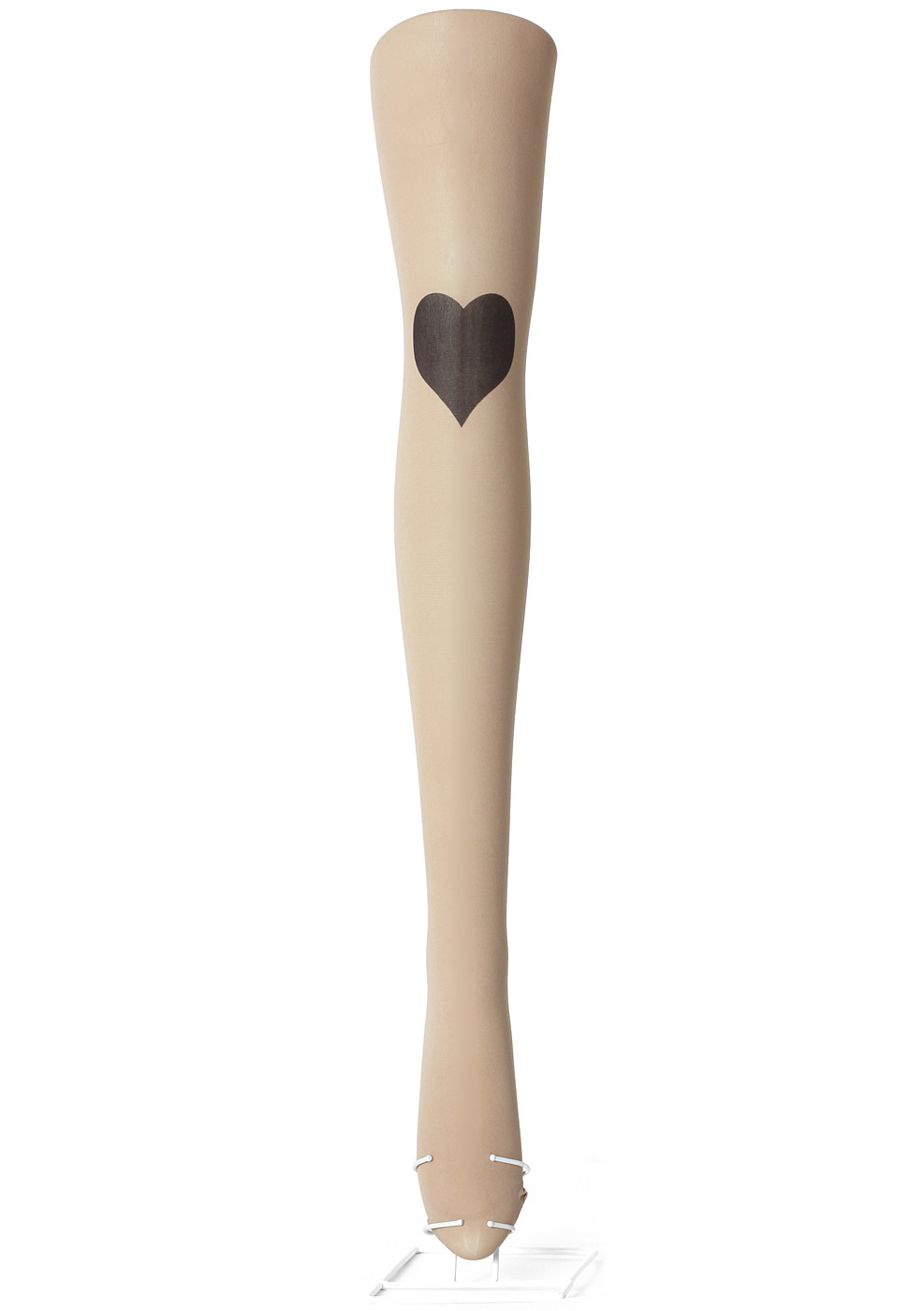 Heart Print Tattoo Tights | Chicwish