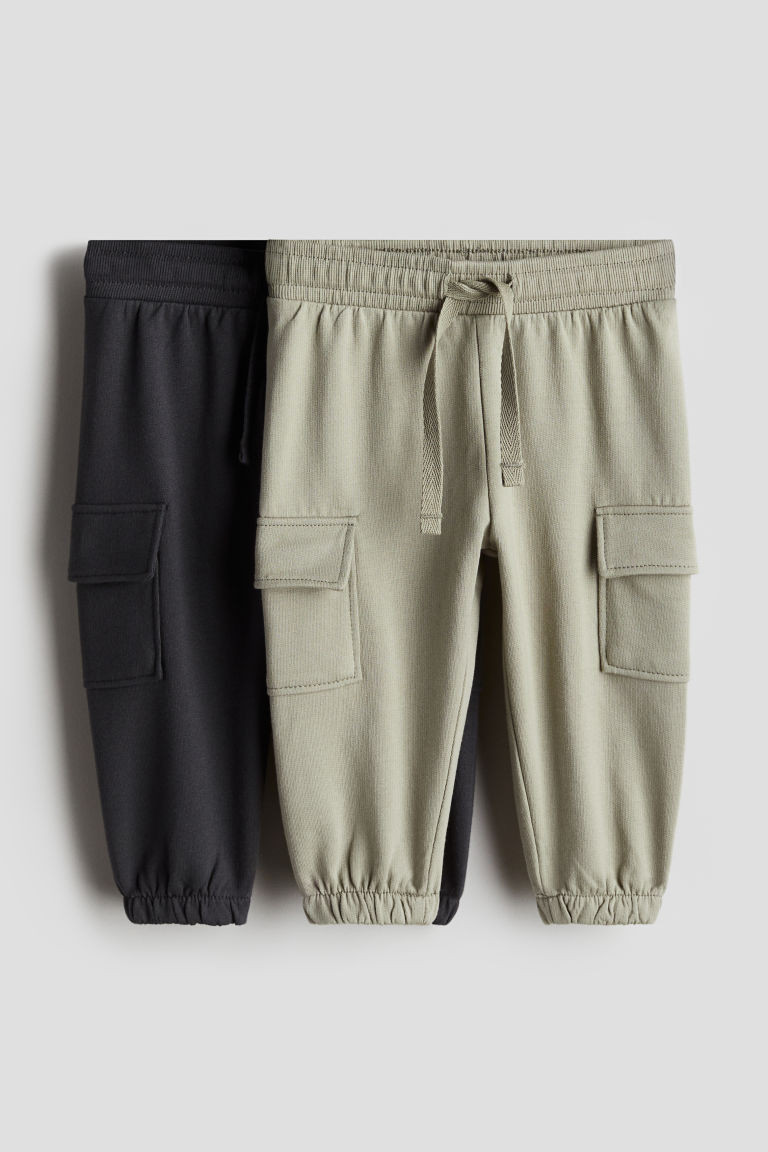 H & M - 2-pack Cargo Joggers - Green | H&M (US + CA)
