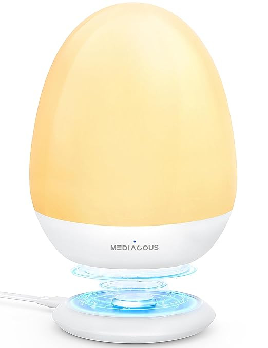 MediAcous Night Lights for Kids Room, Egg Light for Nursery with Stable Charging Pad, Dimmable Ba... | Amazon (US)