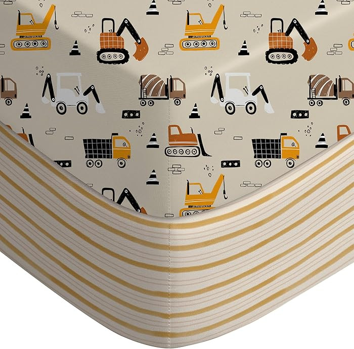 Yoofoss Baby Crib Sheets for Boys Girls, Fitted Crib Sheet 2 Pack for Standard Crib and Toddler M... | Amazon (US)