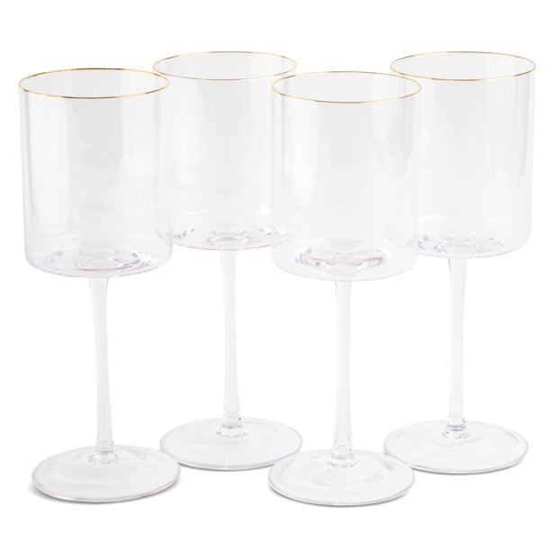 Thyme & Table Wine Glasses, 15 oz, 4 Piece Set | Walmart (US)