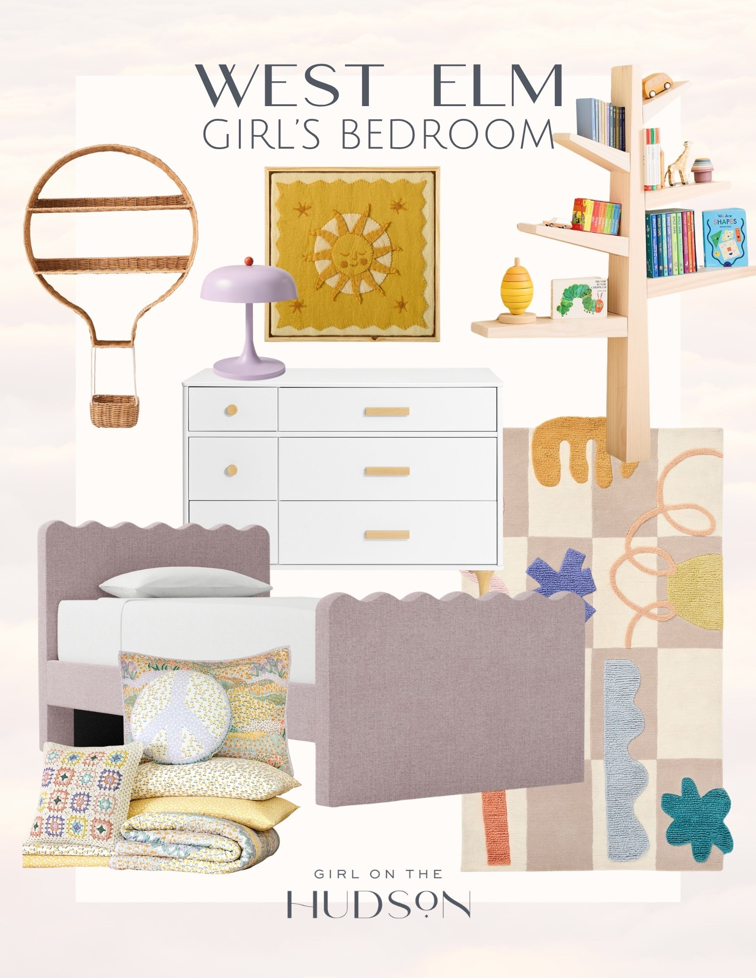This one feels so fun and playful but still really elevated. I love the mix of soft pastels with the warm wood tones, and that scalloped bed is such a statement piece. It’s the perfect balance of cute and stylish without feeling overdone

girls bedroom ideas, kids bedroom decor, pastel bedroom, scalloped bed, west elm kids, playful decor, modern kids room, bedroom inspiration, home styling, girlonthehudson 

#LTKHome #LTKKids #LTKselfcare